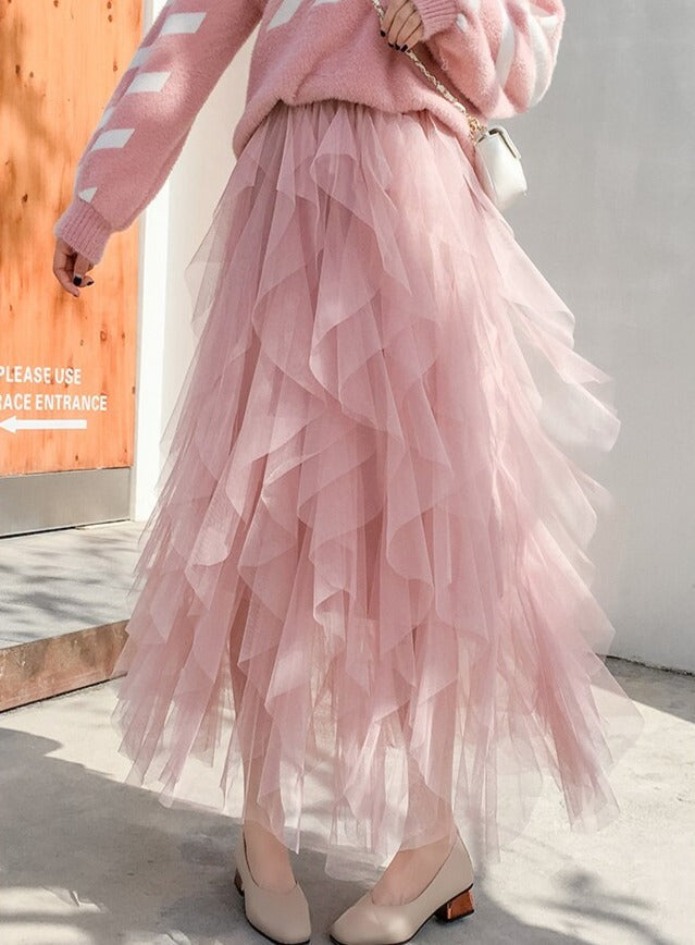 Ravenna | Tiered Ruffle Maxi Skirt