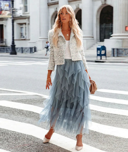 Ravenna | Tiered Ruffle Maxi Skirt