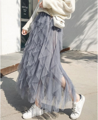 Ravenna | Tiered Ruffle Maxi Skirt