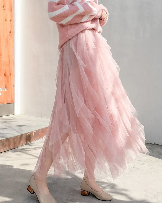 Ravenna | Tiered Ruffle Maxi Skirt