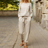 Liora | Long-Sleeve Wide-Leg Pants Set