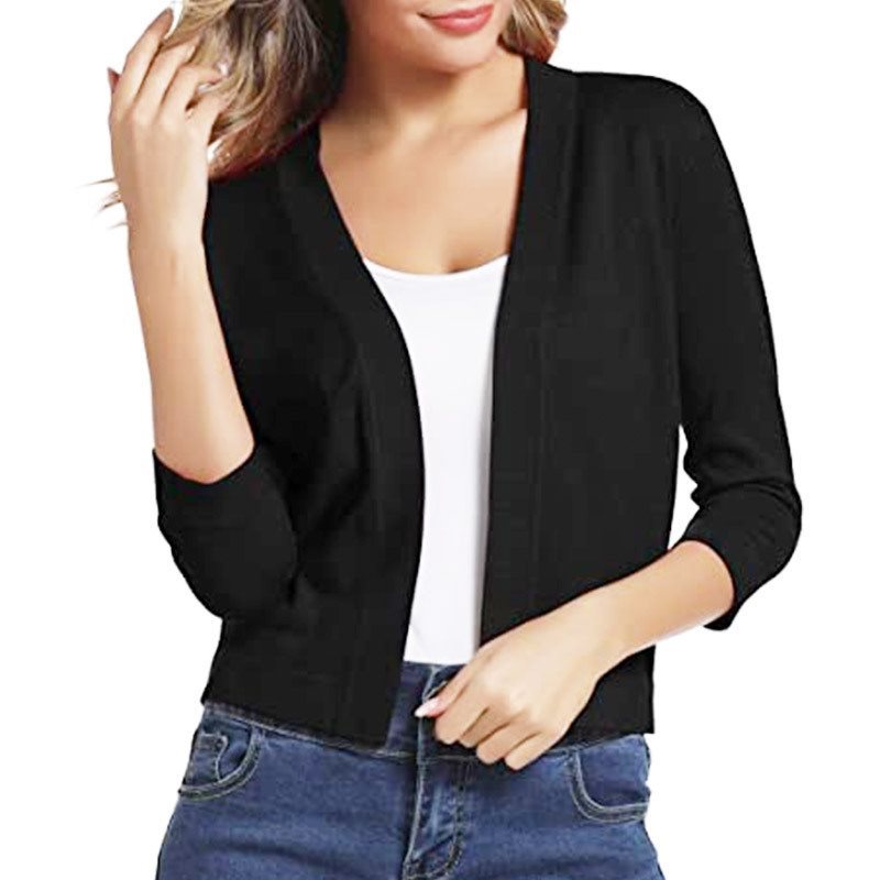 Women's Lotte open-front three-quarter sleeve cardigan - view 1