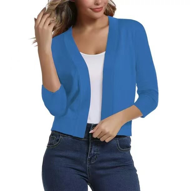 Women's Lotte open-front three-quarter sleeve cardigan - view 14
