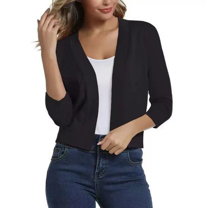 Women's Lotte open-front three-quarter sleeve cardigan - view 3
