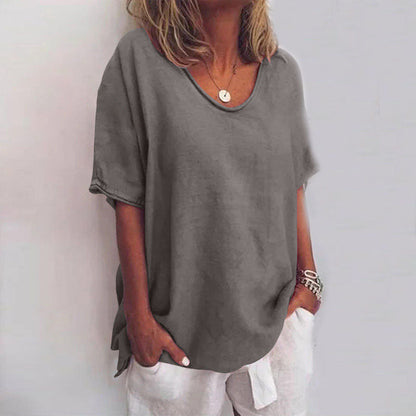 Edwige | Scoop-Neck Relaxed Summer Top