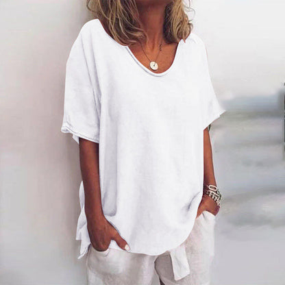 Edwige | Scoop-Neck Relaxed Summer Top