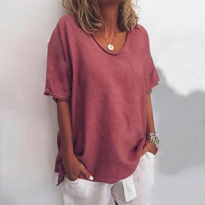 Edwige | Scoop-Neck Relaxed Summer Top