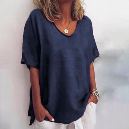 Edwige | Scoop-Neck Relaxed Summer Top