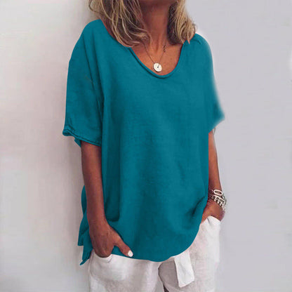 Edwige | Scoop-Neck Relaxed Summer Top