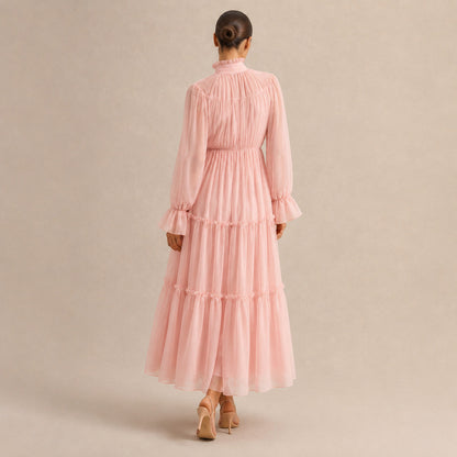 Women's Majken tiered wedding guest maxi dress - view 3