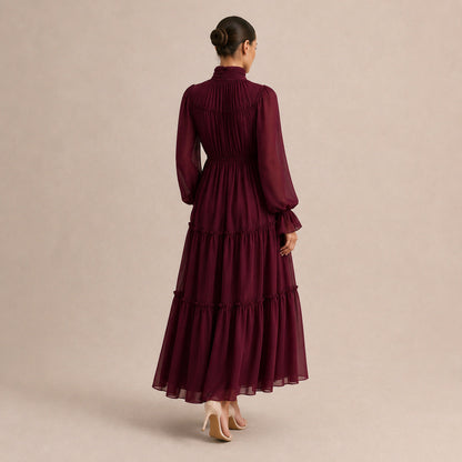 Women's Majken tiered wedding guest maxi dress - view 6