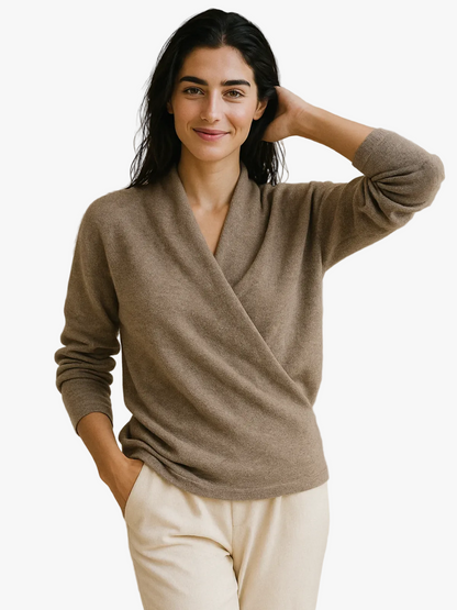Women's Malin V-neck wrap sweater - view 1