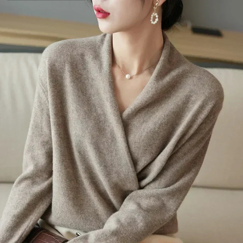 Women's Malin V-neck wrap sweater - view 17