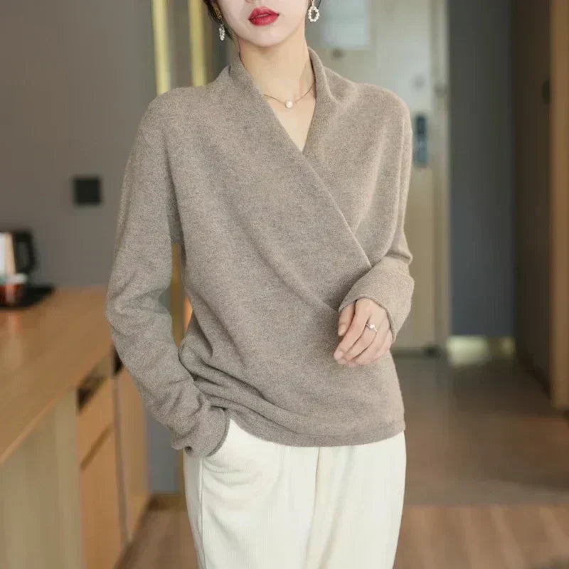 Women's Malin V-neck wrap sweater - view 19
