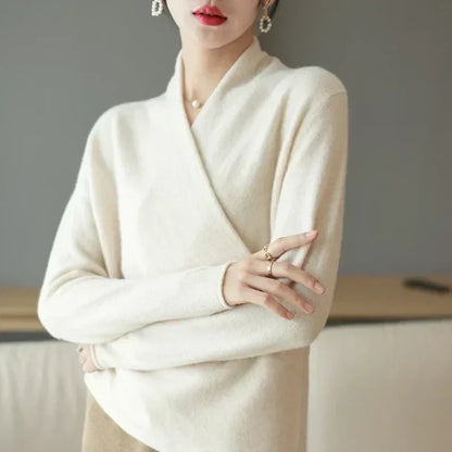 Women's Malin V-neck wrap sweater - view 21