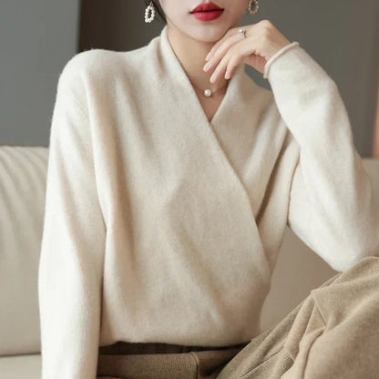 Women's Malin V-neck wrap sweater - view 22