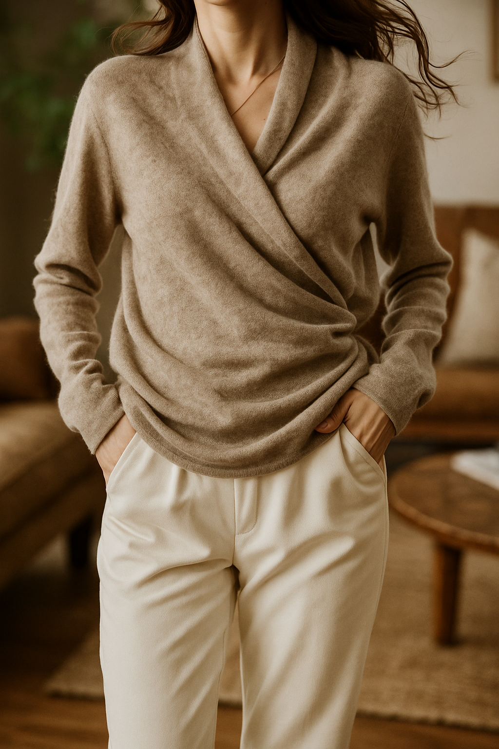 Women's Malin V-neck wrap sweater - view 28