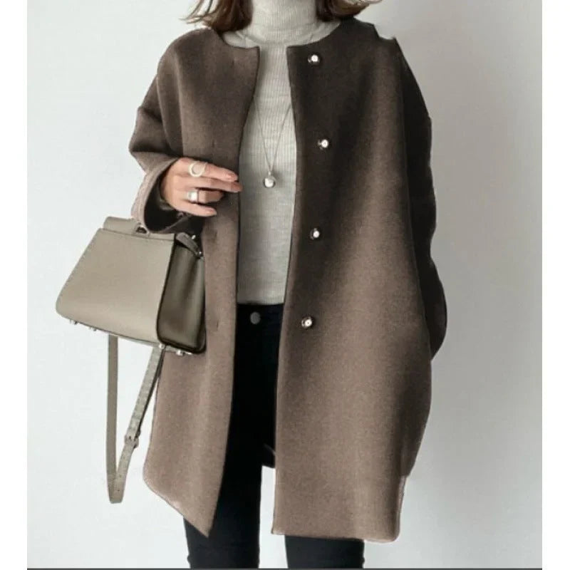 Cecilia | Oversized Button-Front Coat