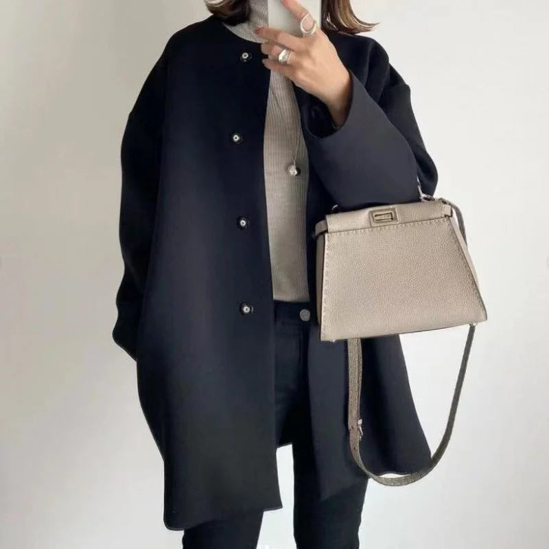 Cecilia | Oversized Button-Front Coat