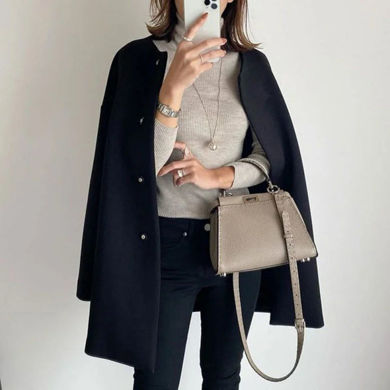 Cecilia | Oversized Button-Front Coat