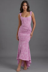 Augustine | Corset Bodice Fishtail Wedding Guest Maxi Dress
