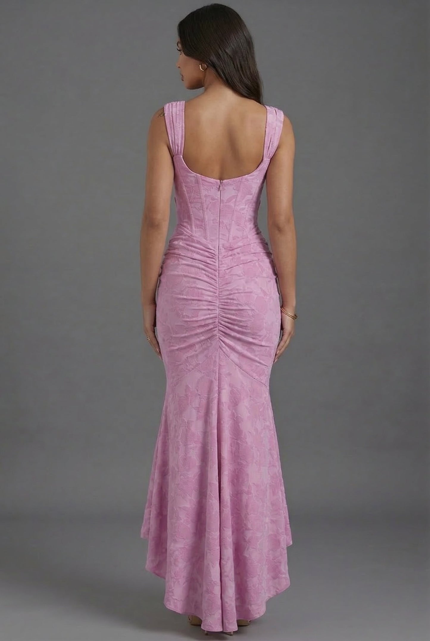 Augustine | Corset Bodice Fishtail Wedding Guest Maxi Dress