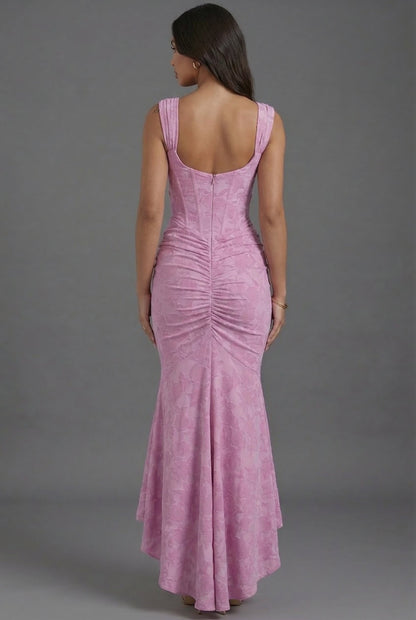 Augustine | Corset Bodice Fishtail Wedding Guest Maxi Dress
