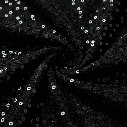Long sleeve sequin midi dress, detail view