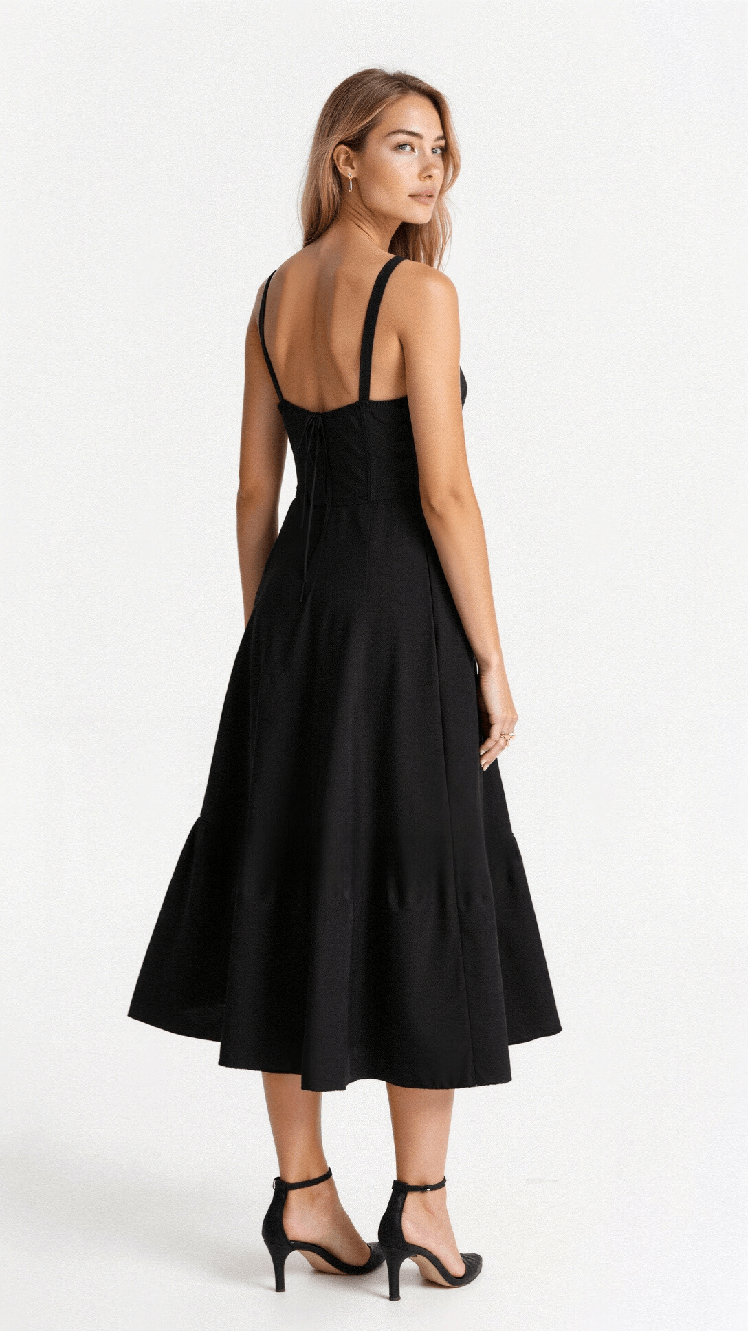 Constanza | Lace-Up Back Wedding Guest Maxi Dress