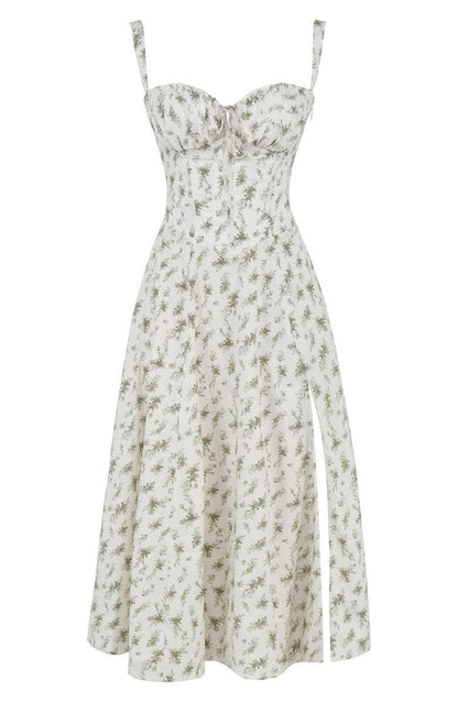 Constanza | Lace-Up Back Wedding Guest Maxi Dress