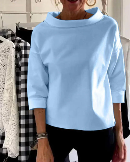 Margaux | Bateau Neck Cowl Top
