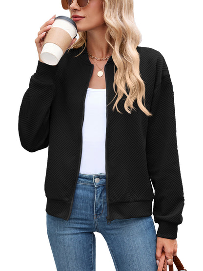 Women's Oda quilted puffer jacket in Black