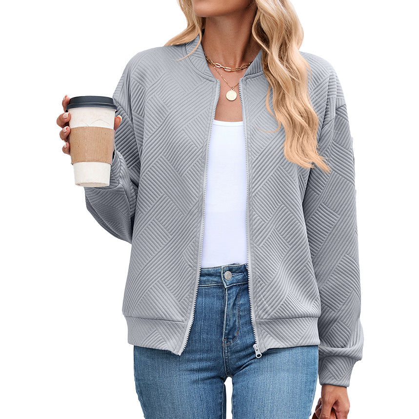 Women's Oda quilted puffer jacket in Gray