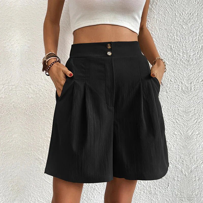 Constance | Pleated High-Waist Shorts