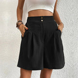 Constance | Pleated High-Waist Shorts