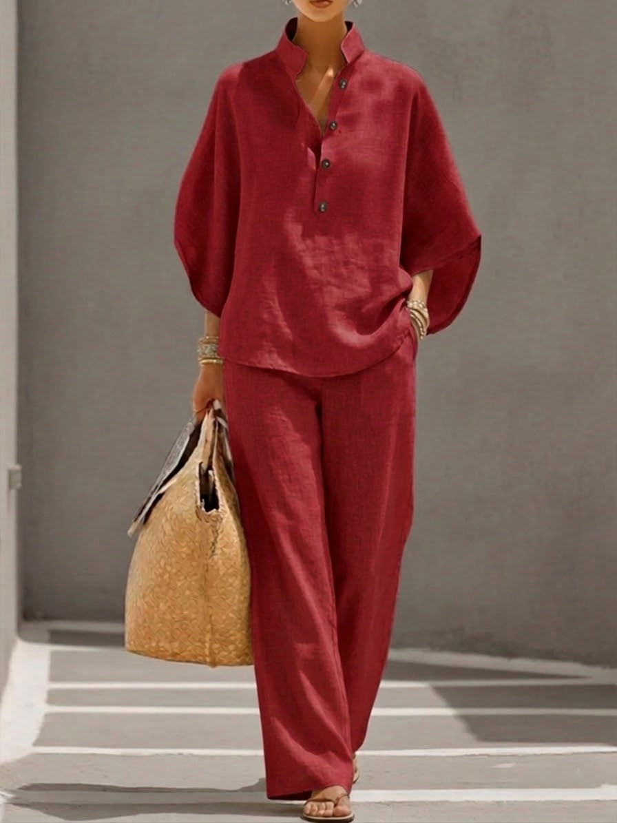 Lottie | Batwing Shirt and Trouser Set
