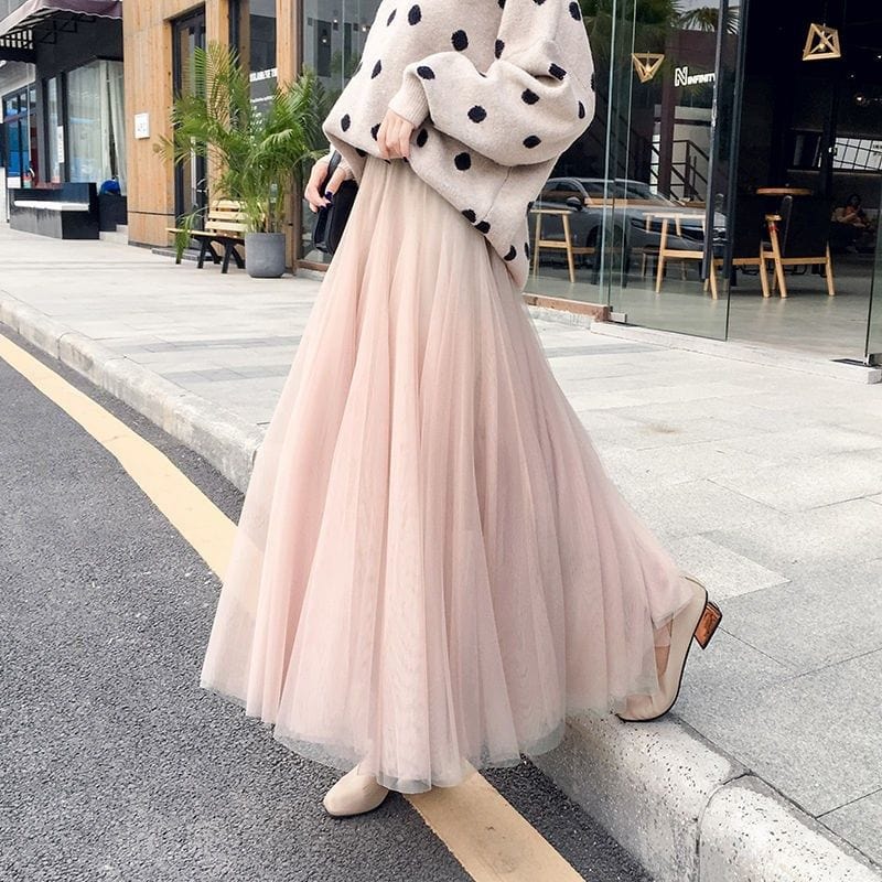 Celestia | Soft Tulle Maxi Skirt