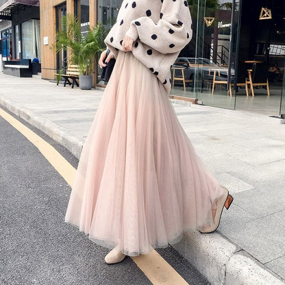 Celestia | Soft Tulle Maxi Skirt