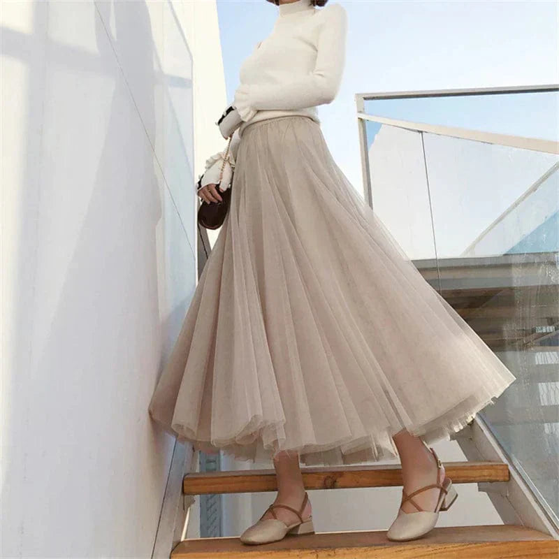 Celestia | Soft Tulle Maxi Skirt