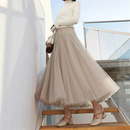 Celestia | Soft Tulle Maxi Skirt
