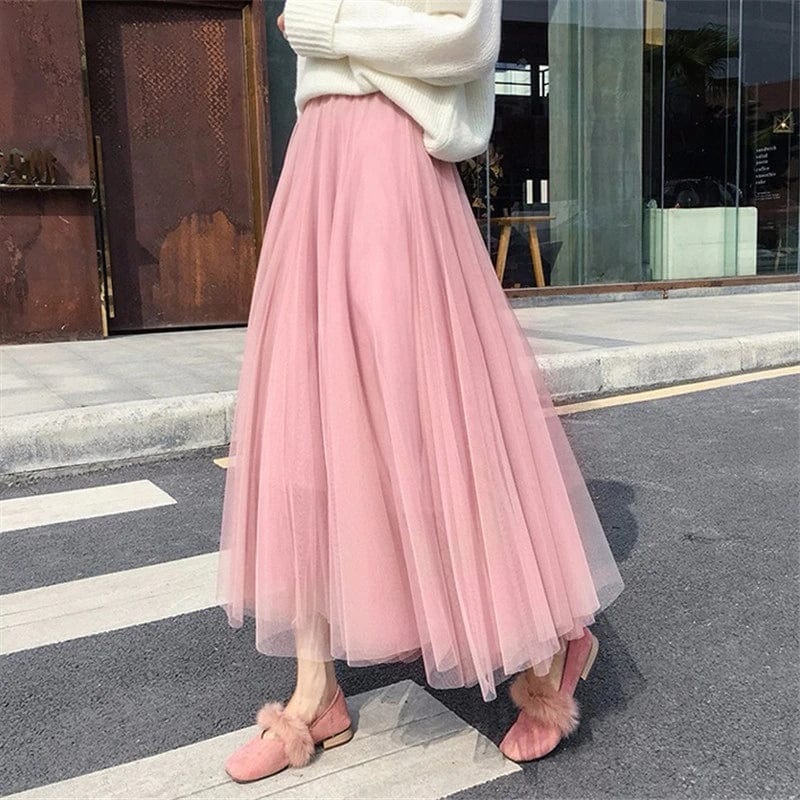 Celestia | Soft Tulle Maxi Skirt