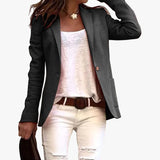 Women's Paulina notch-lapel one-button blazer in Black