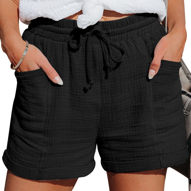 Susan | Drawstring Shorts With Pockets