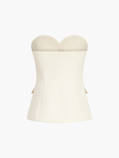Revelle | Strapless Top & Wide-Leg Pants Set