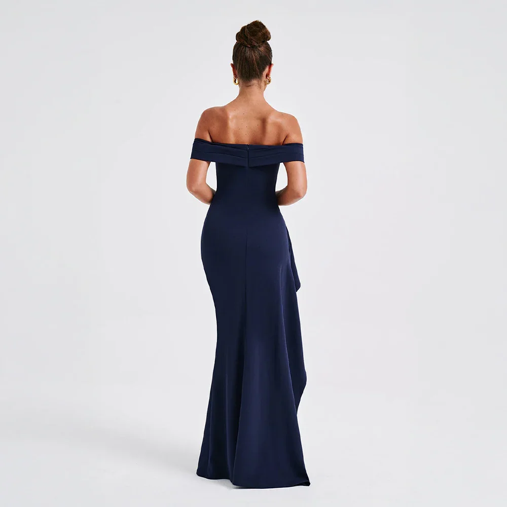 Valessia | Off-Shoulder Split Maxi Dress