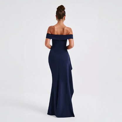 Valessia | Off-Shoulder Split Maxi Dress