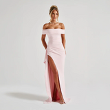 Valessia | Off-Shoulder Split Maxi Dress