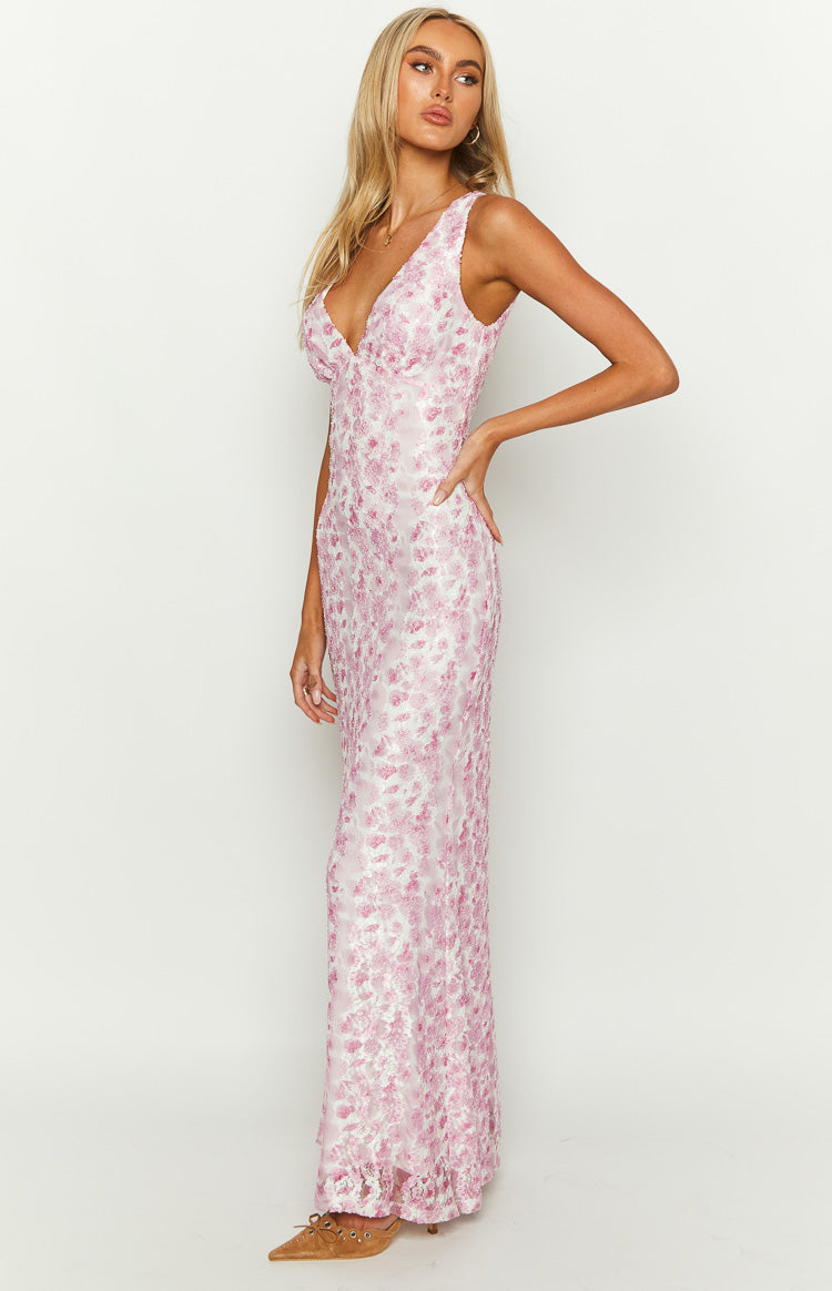 Mina | Floral Wedding Guest Maxi Dress