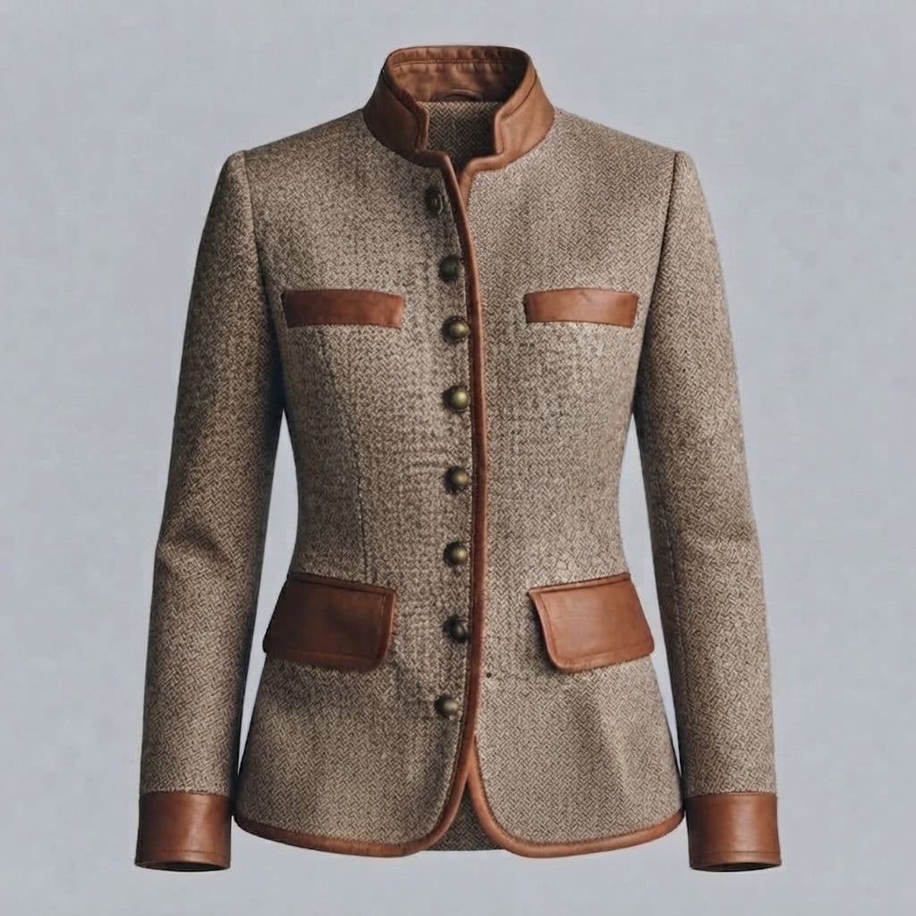 Women's Rosamund contrast-trim tailored jacket - view 3