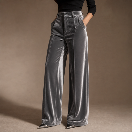 Rosanna high-waisted wide-leg pants, front view